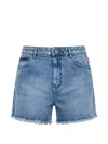 Philipp Plein Hot Pants Basic Shorts In Blue
