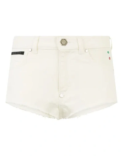 Philipp Plein Hot Pants Basic Women In White
