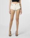 Philipp Plein Hot Pants Basic Women In White