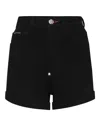 Philipp Plein Slim-cut Hot Shorts In Black