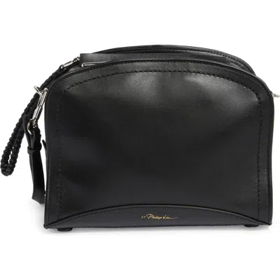 Philipp Plein Hudson Small Leather Crossbody Bag In Black