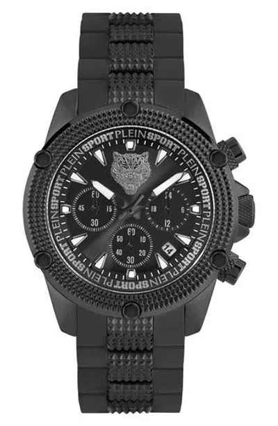 Philipp Plein Sport Hurrican Three-hand Quartz Multi-function Bracelet Watch, 44mm In Black