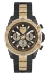 Philipp Plein Sport Hurricane Silicone Strap Watch, 44mm In Gold/black