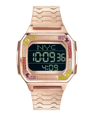 Philipp Plein Hyper $hock Digital Watch In Gold