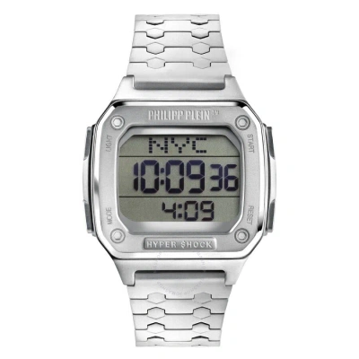 Philipp Plein Hyper Shock Alarm Quartz Digital Unisex Watch Pwhaa0521 In White