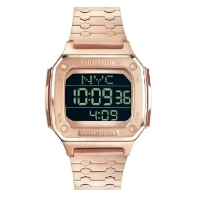 Philipp Plein Hyper Shock Quartz Digital Black Dial Unisex Watch Pwhaa0721 In Gold