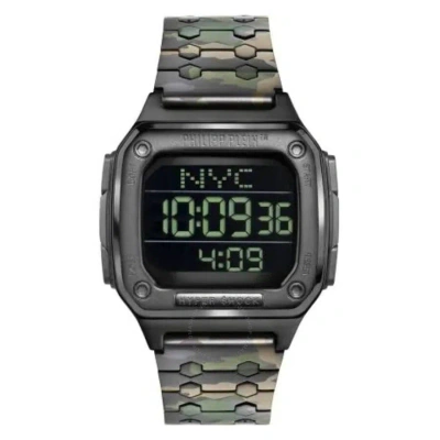 Philipp Plein Hyper Shock Quartz Digital Black Dial Unisex Watch Pwhaa0921 In Black / Dark / Digital / Green / Gun Metal / Gunmetal