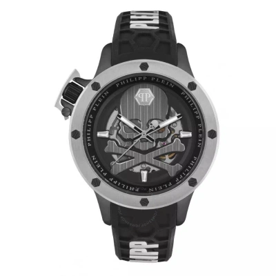 Philipp Plein Hyper Sport Automatic Black Dial Men's Watch Pwuaa0523 In Black / Skeleton