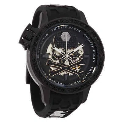 Pre-owned Philipp Plein Hyper Sport Automatic Crystal Black Dial Men's Watch Pwuaa0423