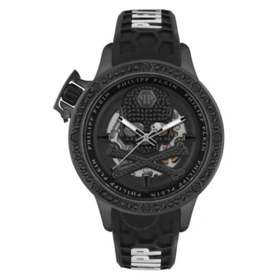 Philipp Plein Hyper Sport Automatic Crystal Black Dial Men's Watch Pwuaa0423 In Black / Skeleton