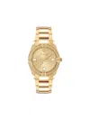 Philipp Plein Plein Icon Chain Crystal Watch In Gold