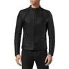 Philipp Plein Quilted Shoulder Stitch Detailing Front Pockets Jacket In Black
