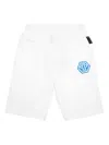 Philipp Plein Iconic Plein Baggy Shorts In White
