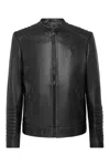 Philipp Plein Quilted Shoulder Stitch Detailing Front Pockets Jacket In Black