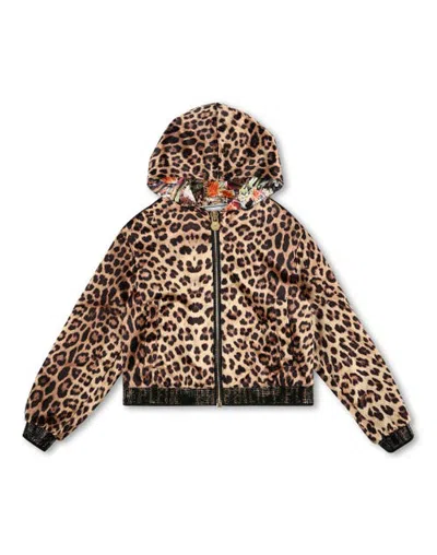 Philipp Plein Kids'  Jacket Girl In Leopard