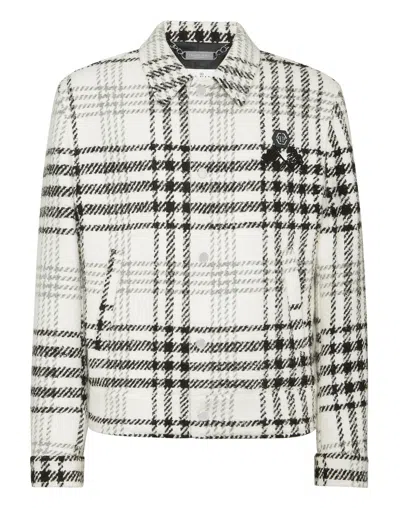 Philipp Plein Jacket Ls Gothic Plein In Multi