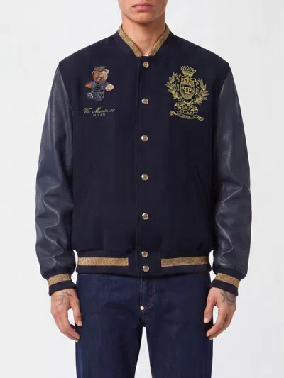 Philipp Plein Jacket Men Color Navy In Blue