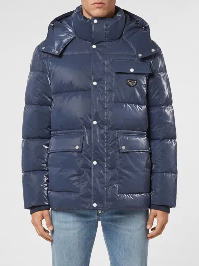 Philipp Plein Jacket Men Color Blue