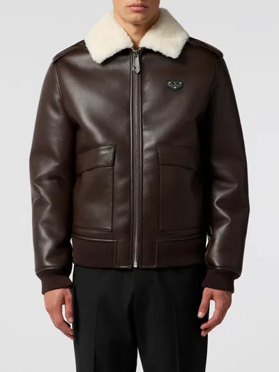 Philipp Plein Jacket Men Color Brown