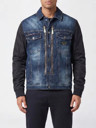 Philipp Plein Jacket Men In Blue
