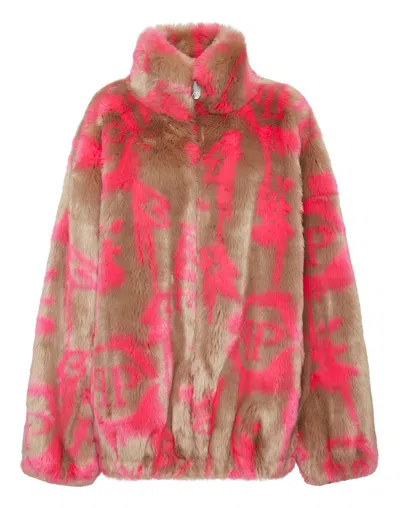 Philipp Plein Jacket Monogram In Beige