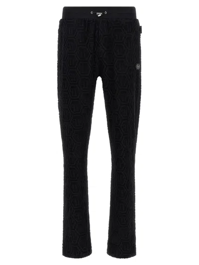 Philipp Plein Jacquard Joggers Pants Black