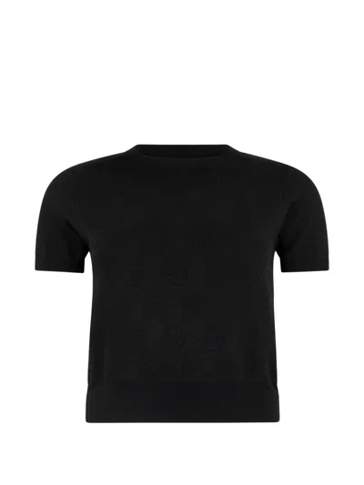 Philipp Plein Jacquard-monogram Merino-wool T-shirt In Transparent