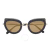 Philipp Plein Jacqueline Gold Mirrored Cat Eye Ladies Sunglasses 000-wes0049-pco002n-mgxg