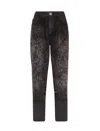 Philipp Plein Distressed-effect Cropped Jeans In Bat Cave