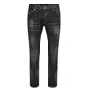Philipp Plein Denim Skinny Fit Hexagon Jeans In Black