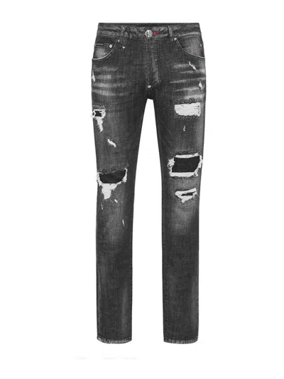 Philipp Plein Jeans In Black