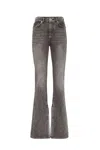 Philipp Plein High-waisted Flared Jeans In Grey