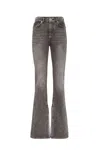 Philipp Plein High-waisted Flared Jeans In Grey