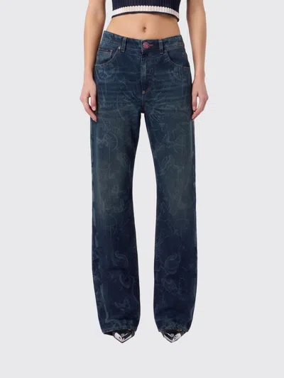 Philipp Plein Jeans Woman In Blue