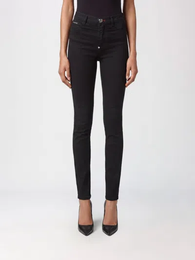 Philipp Plein Jeans Woman In Black