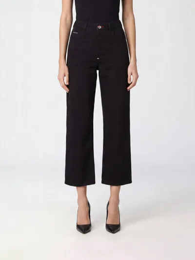 Philipp Plein Jeans Woman In Black