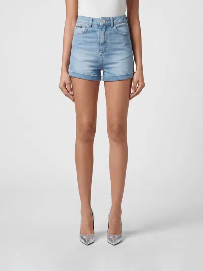 Philipp Plein Jeans Woman Color Sky Blue