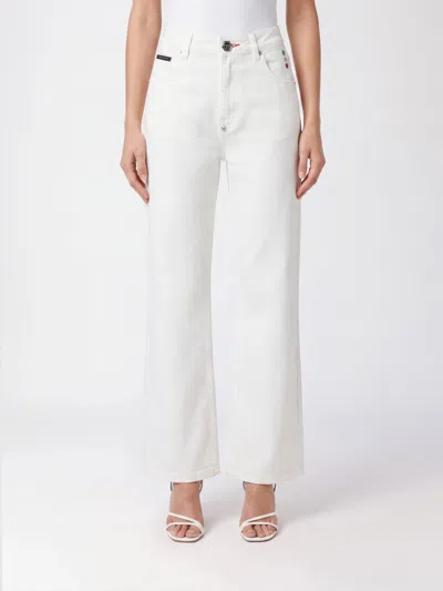 Philipp Plein Jeans Woman Color White