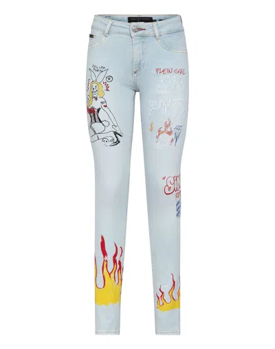 Philipp Plein Jeggins In Multi