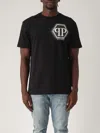 Philipp Plein `hexagon` Short Sleeve Round-neck T-shirt In Black