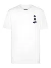 Philipp Plein Round Neck Cars Racing T-shirt In White