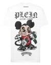 Philipp Plein Jersey T-shirt Round Neck Ss Strass Money Mouse