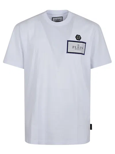 Philipp Plein Jersey T-shirt Round Neck Ss In White