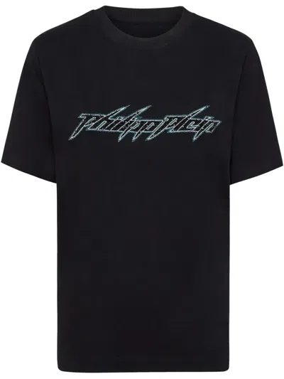 Philipp Plein Jersey T-shirt In Schwarz