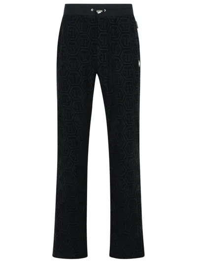 Philipp Plein 'black Cotton Pants' Jogger Trousers