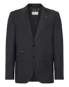 Philipp Plein Crystal Skull Single-breasted Blazer