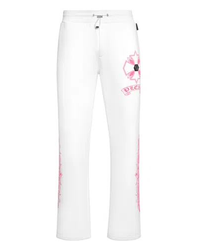 Philipp Plein Jogger Pants Puffy Chrome Crest In White