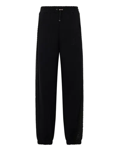Philipp Plein Joggers Strass Band In Black