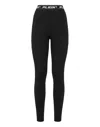 Philipp Plein Denim Super High Waist Legging In Black