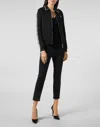 Philipp Plein Jogging Jacket Crystal Braid In Black